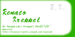 renato kreppel business card